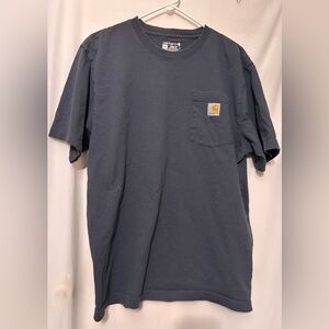 Carhartt Blue Short Sleeve Tee Heavyweight Cotton